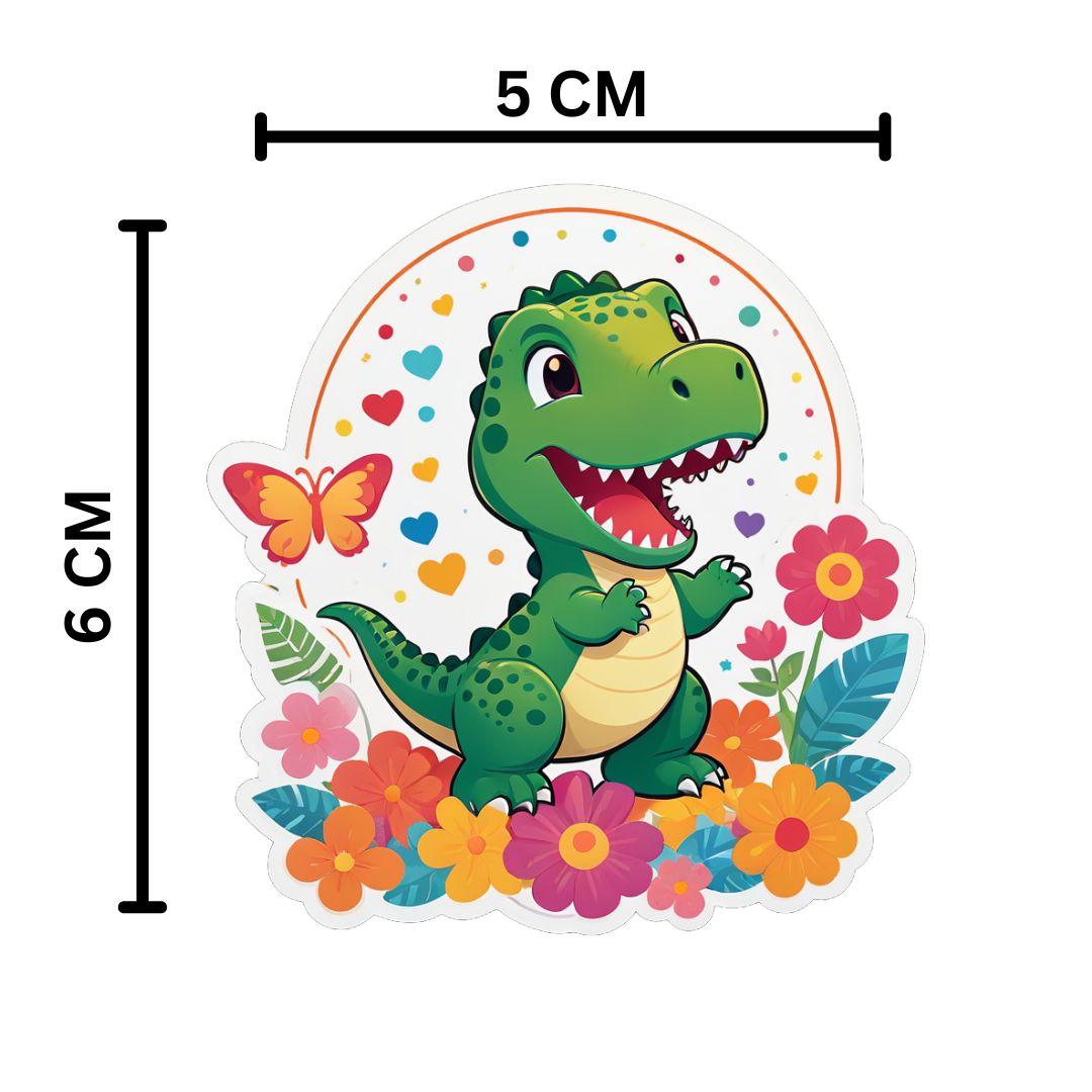 Dinosaur Stickers | Pack of 40 | For Kids Teens | Use on Laptop, Guitar, Mobile Phone & Many More- Waterproof Stickers