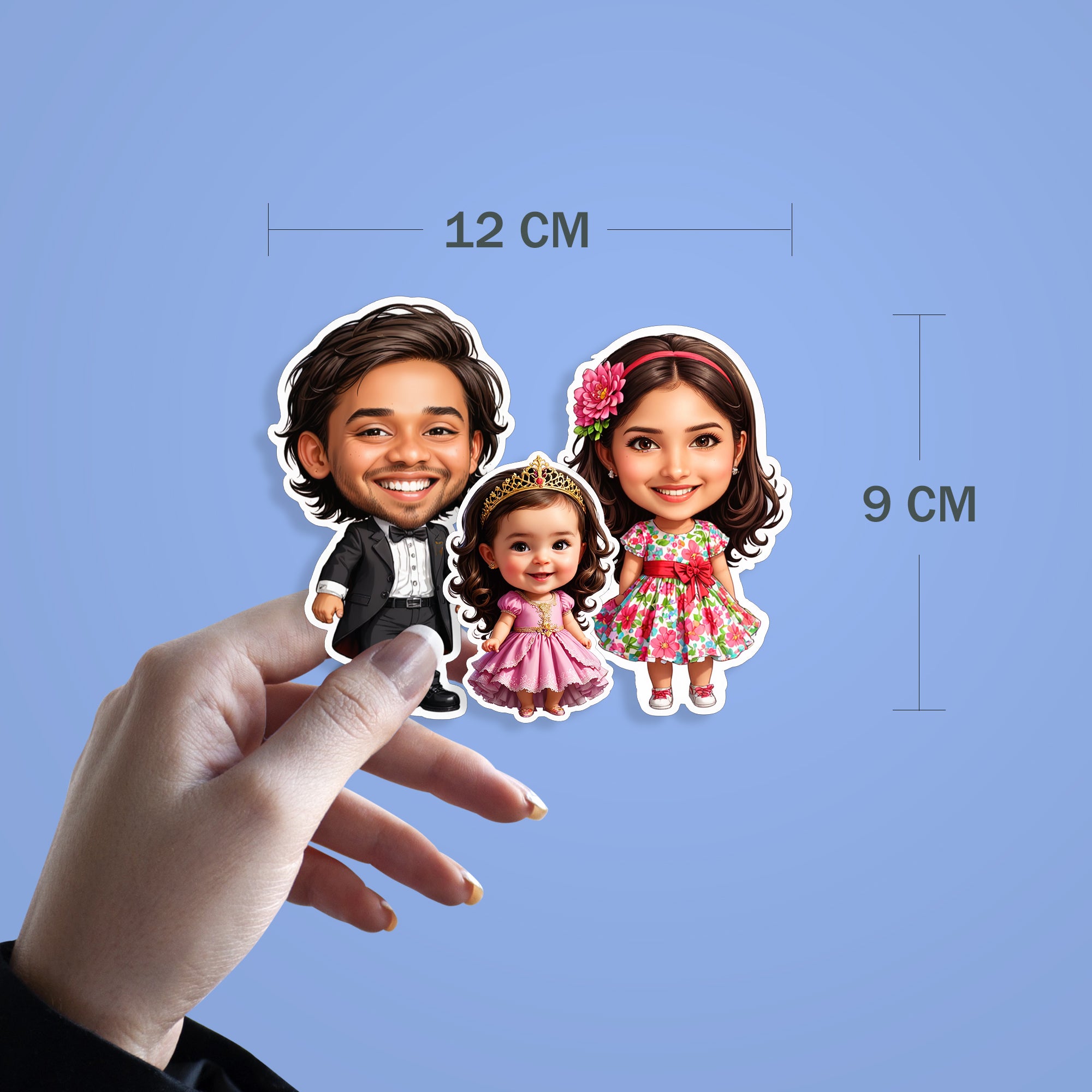 Personalised Family Stickers For Decor, Use on Laptops, Mobiles