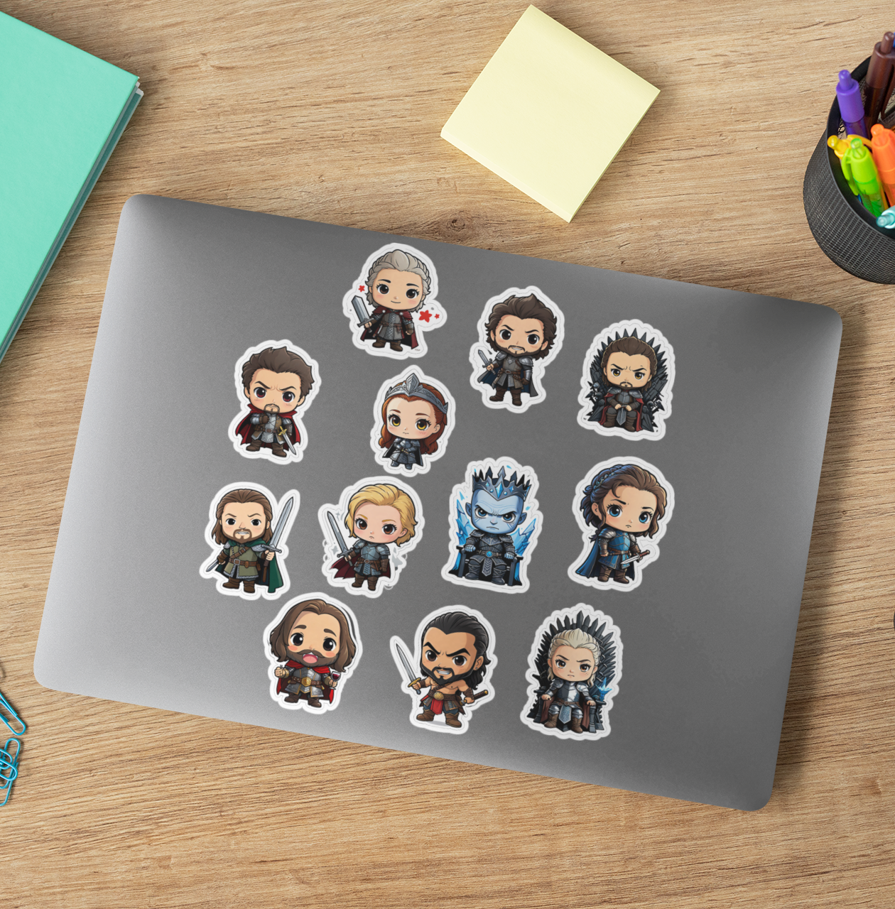 Chibi Game of Thrones Stickers – Pack of 60 for Laptops, Journals & More