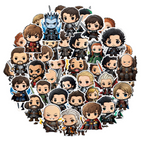 Chibi Game of Thrones Stickers – Pack of 60 for Laptops, Journals & More