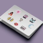 50 Pcs Aesthetic Waterproof Vinyl Stickers for Laptop, Guitar, Bottle, Scrapbook & Journaling - Pack of 50 Stickers