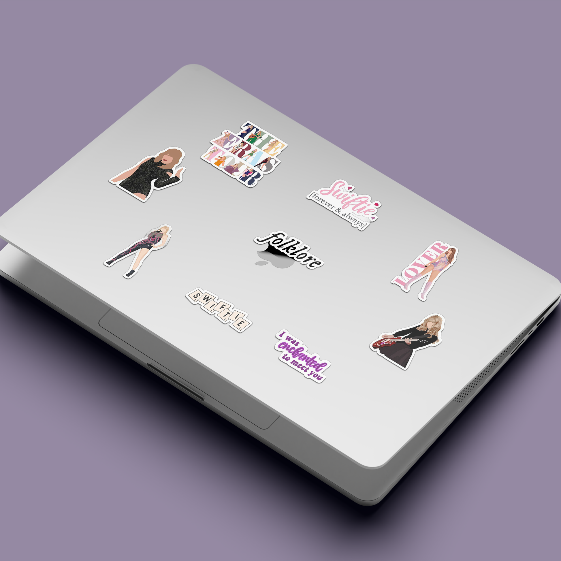 Taylor Swift Vinyl Sticker Pack - 50 Pcs Aesthetic Waterproof Stickers for Laptop, Journal, Scrapbook & More - Swiftie Fan Gift