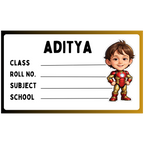 Personalised School Book Stickers – (Pack of 20) Custom Name Labels for Kids
