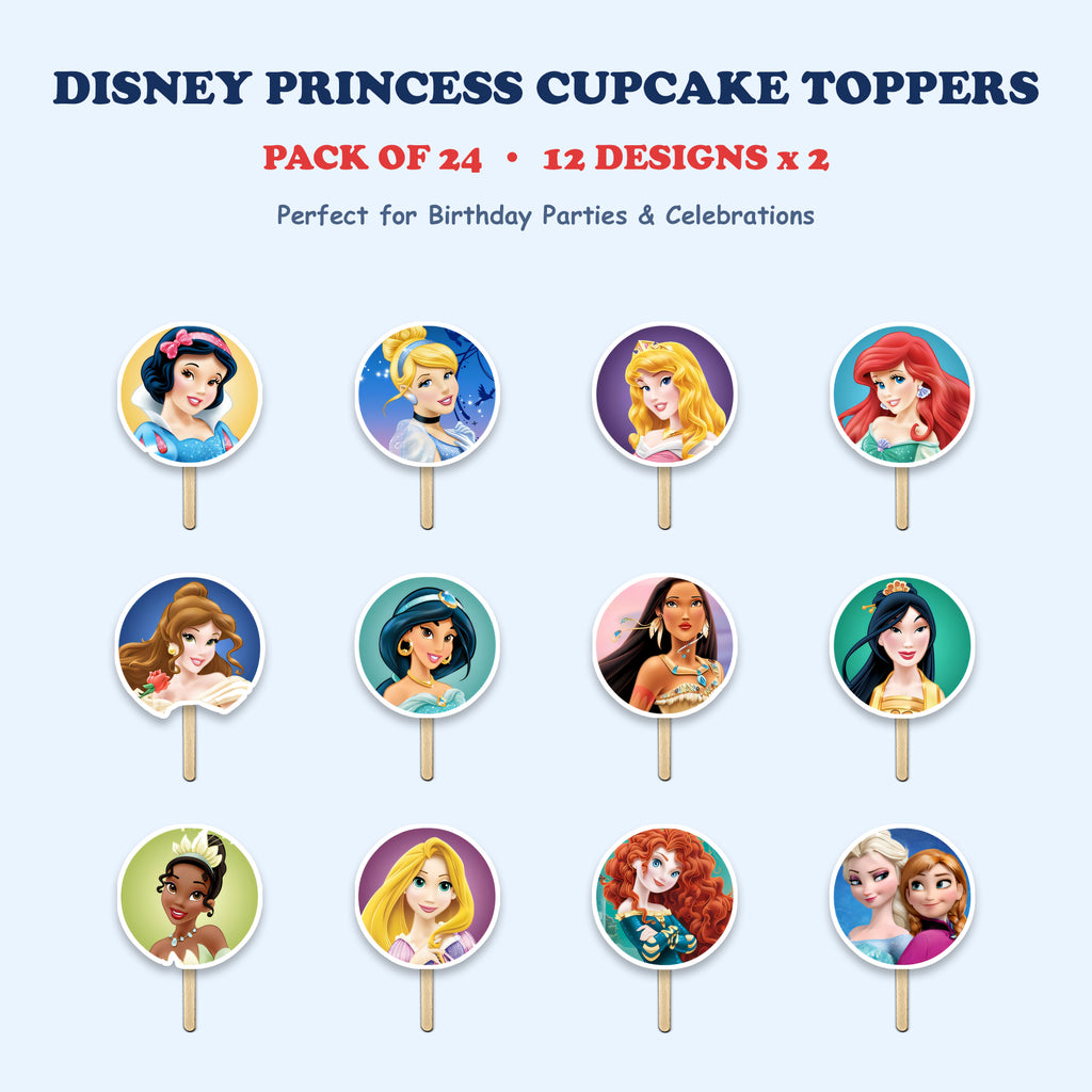 Disney Princess cupcake toppers full design catalog