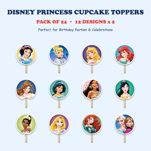 Disney Princess cupcake toppers full design catalog