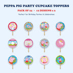 Peppa Pig cupcake toppers full design catalog