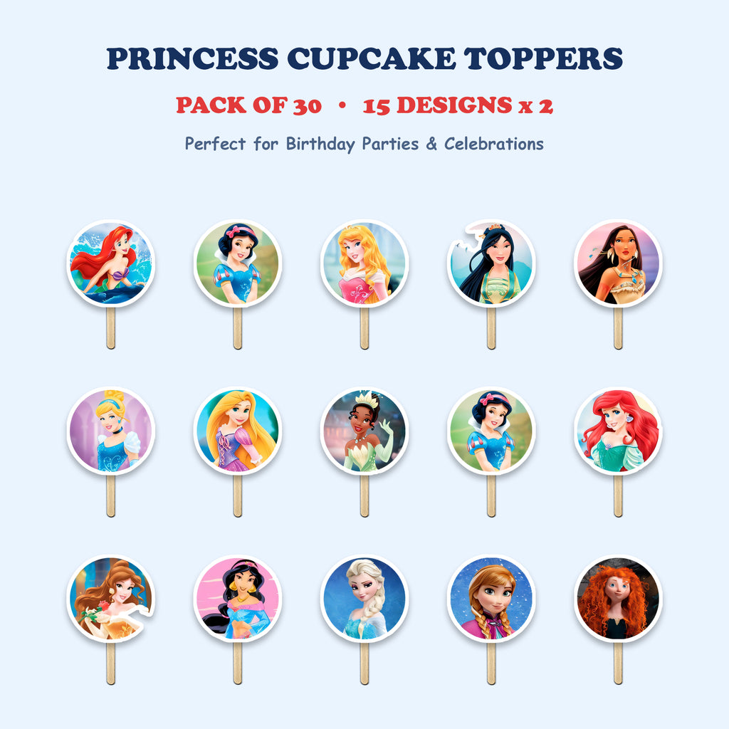 Disney Princess cupcake toppers full design catalog