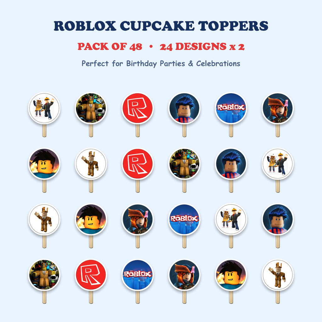 Roblox cupcake toppers full design catalog