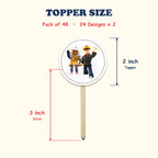 Roblox cupcake toppers size chart