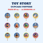 Toy Story Characters cupcake toppers full design catalog