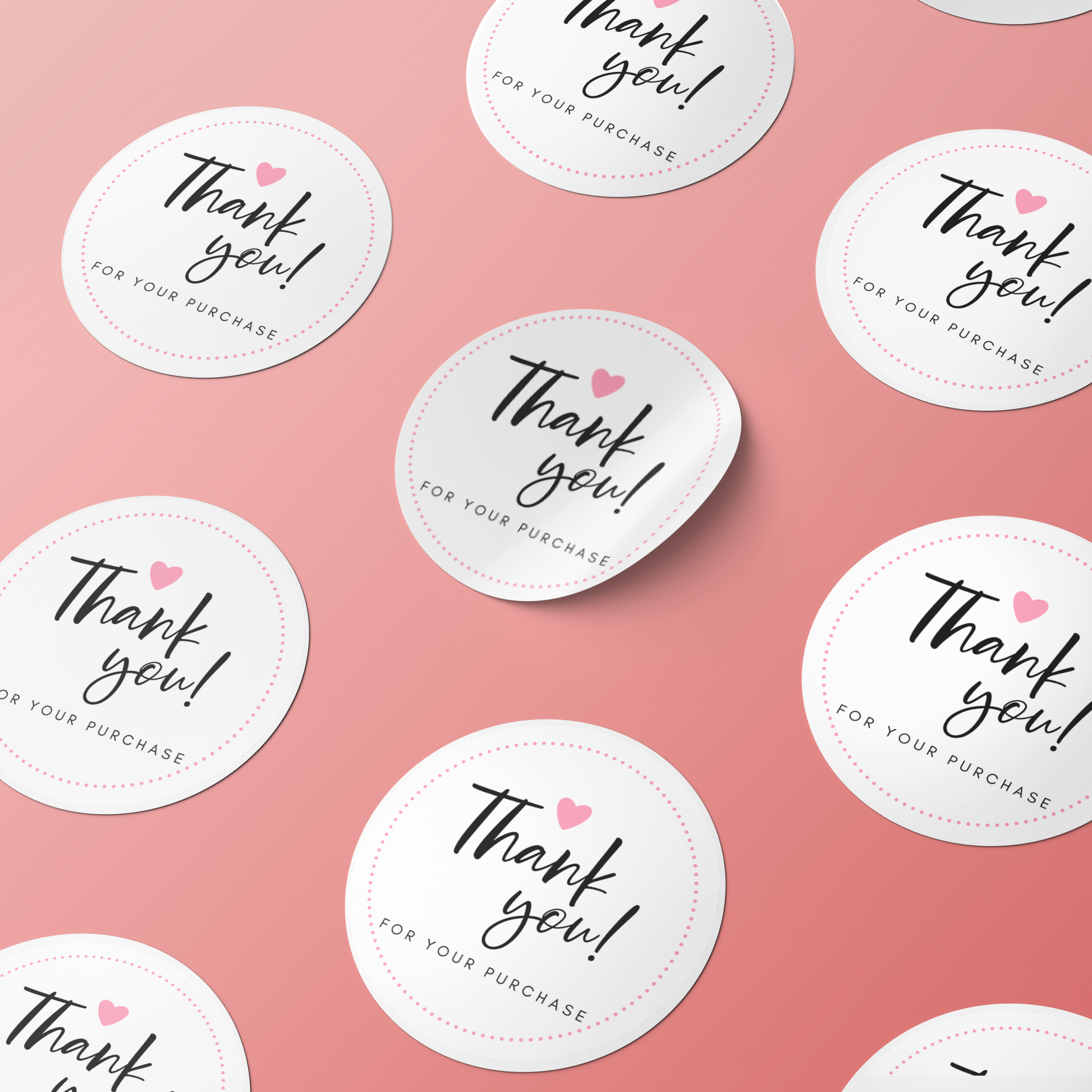 Thank You Stickers – Multiple Sizes Available