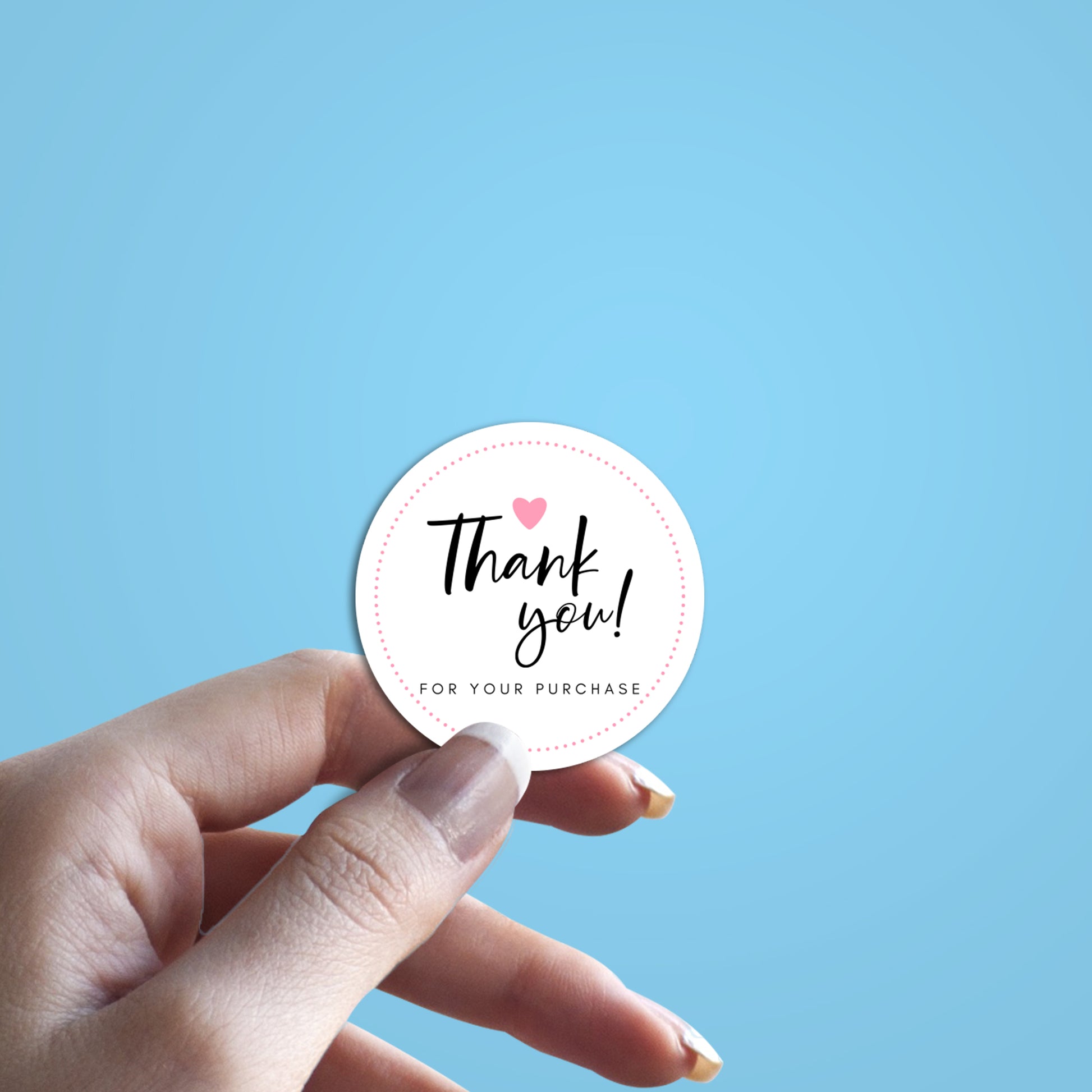Thank You Stickers – Multiple Sizes Available