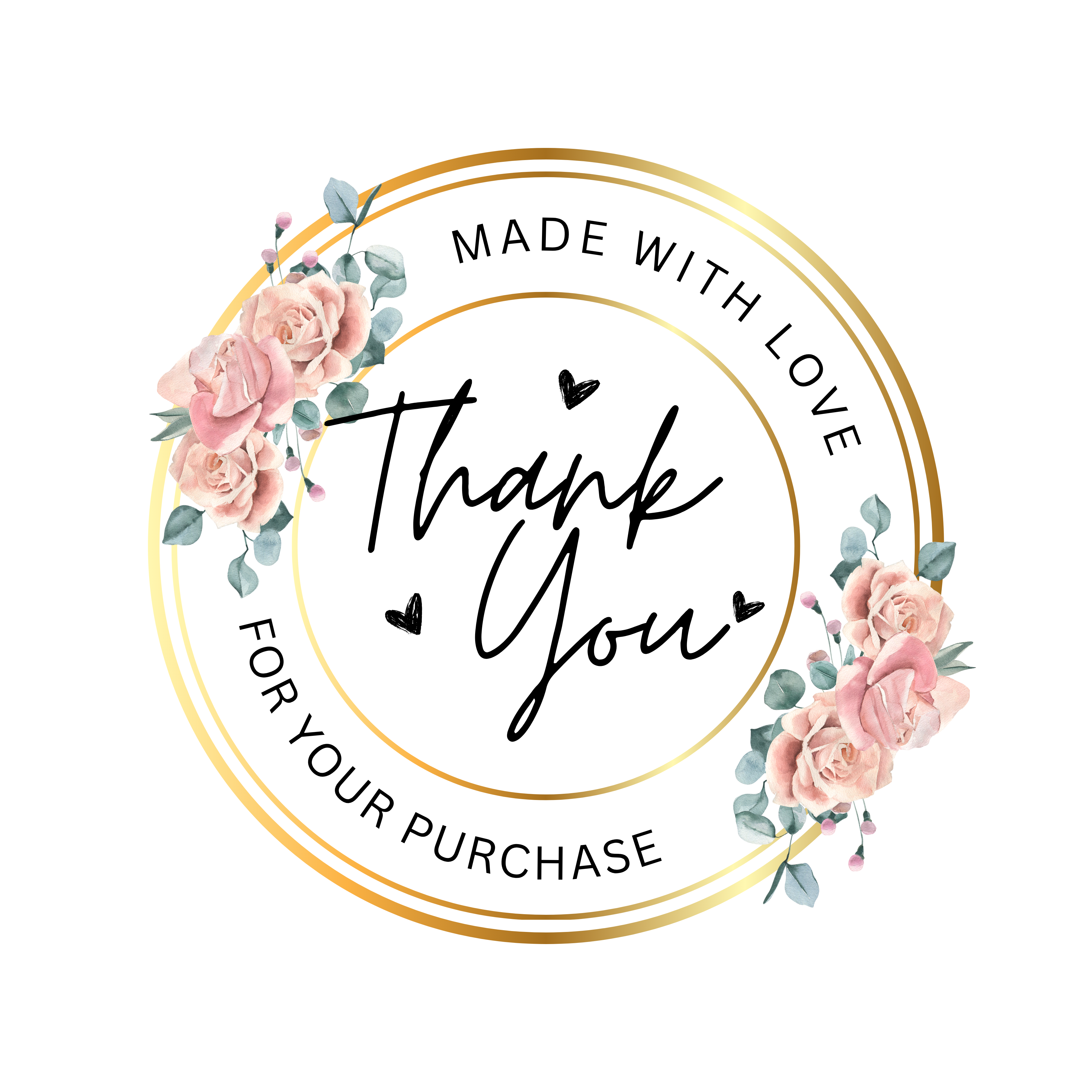 Thank You Sticker Labels Small Business – Custom Packaging Sizes