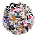 50 Pcs Aesthetic Waterproof Vinyl Stickers for Laptop, Guitar, Bottle, Scrapbook & Journaling - Pack of 50 Stickers