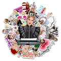 Taylor Swift Vinyl Sticker Pack - 50 Pcs Aesthetic Waterproof Stickers for Laptop, Journal, Scrapbook & More - Swiftie Fan Gift