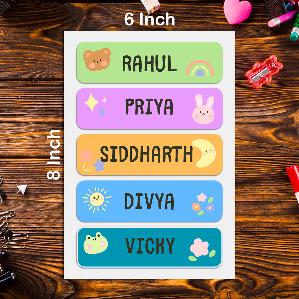 Waterproof Kids Name Labels - School, Daycare & Preschool Stickers