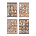 Kawaii Cats in Boxes Sticker Pack – 4x6 inch Aesthetic Sticker Sheets (Pack of 4) | Cute Kittens in Boxes for Journals, Scrapbooks & DIY Gifts
