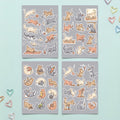 Kawaii Playful Cat Stickers – 4x6 inch Cute Sticker Sheets (Pack of 4) | For Journals, Planners, Reward Charts, School Projects & More