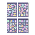 Kawaii Celestial Mini Stickers – 4x6 inch Aesthetic Sticker Sheets (Pack of 4) | Cute Stars, Moons & Rainbows for Journals, Planners & Reward Charts