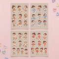 Kawaii Chibi Sporty Girl Stickers – 4x6 inch Aesthetic Sticker Sheets (Pack of 4) | Cute Sporty Outfit Girls for Journals, Planners & School Projects