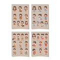 Kawaii Chibi School Girl Stickers – 4x6 inch Cute Sticker Sheets (Pack of 4) | For Journals, Planners, School Projects, Gift Wraps & More