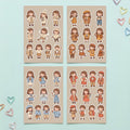 Kawaii Chibi Cafe Girl Stickers – 4x6 inch Aesthetic Sticker Sheets (Pack of 4) | Cute Cafe Outfit Girls for Journals, Planners & DIY Gifts