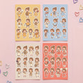 Kawaii Chibi Festival Girl Stickers – 4x6 inch Aesthetic Sticker Sheets (Pack of 4) | For Journals, Notebooks, Scrapbooks, DIY Gifts, Planners & More