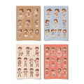 Kawaii Chibi Active Girl Stickers – 4x6 inch Cute Sticker Sheets (Pack of 4) | For Journals, Scrapbooks, DIY Gifts, Planners & More