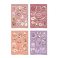Kawaii Cosy Reading Nook Stickers – 4x6 inch Cute Sticker Sheets (Pack of 4) | Books & Candles for Journals, Scrapbooks, Notebooks, DIY Crafts & More