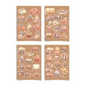 Kawaii Sleepy Cat Sticker Pack – 4x6 inch Aesthetic Sticker Sheets (Pack of 4) | For Journals, Kids Crafts, DIY Gifts, Planners, Notebooks & More