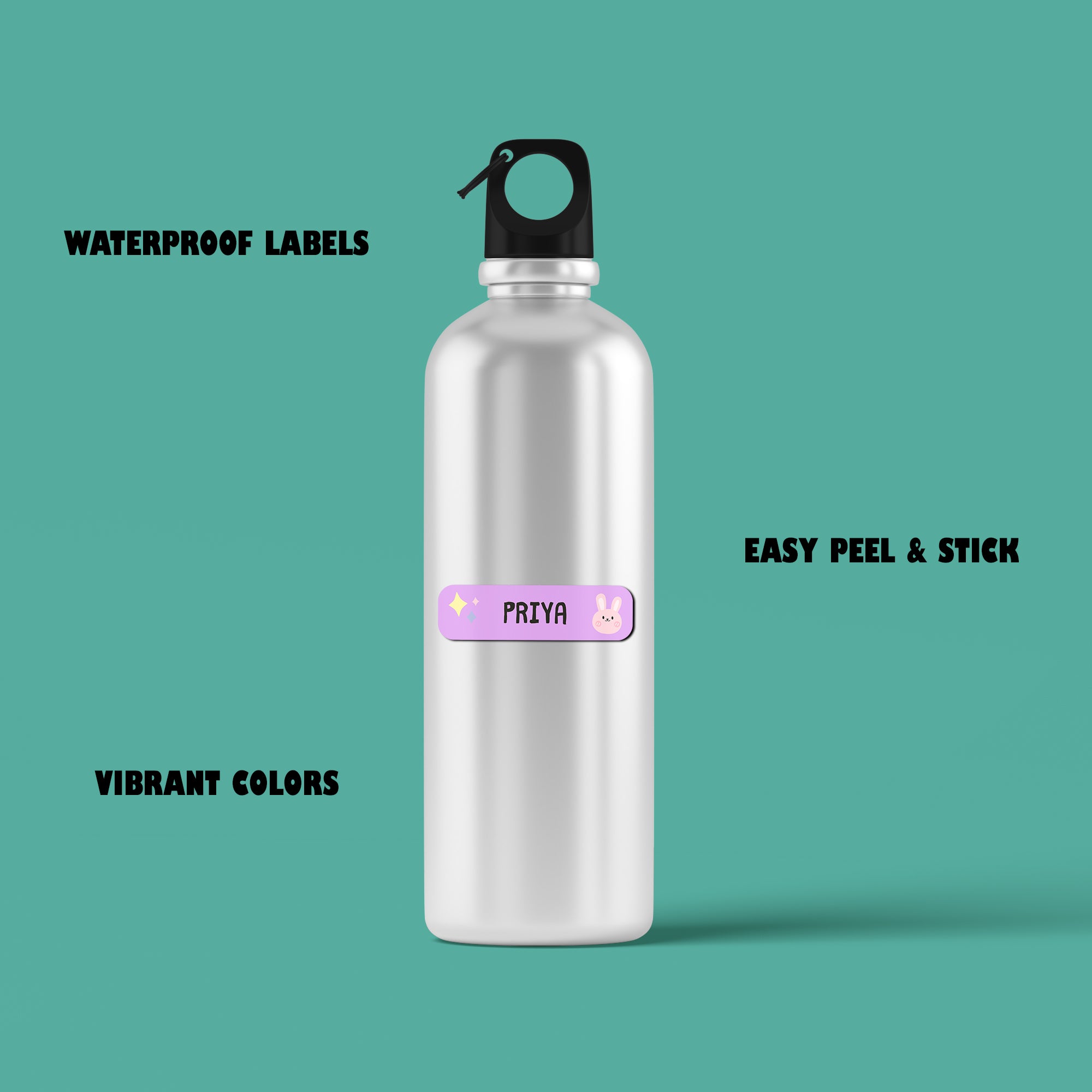 Waterproof Kids Name Labels - School, Daycare & Preschool Stickers