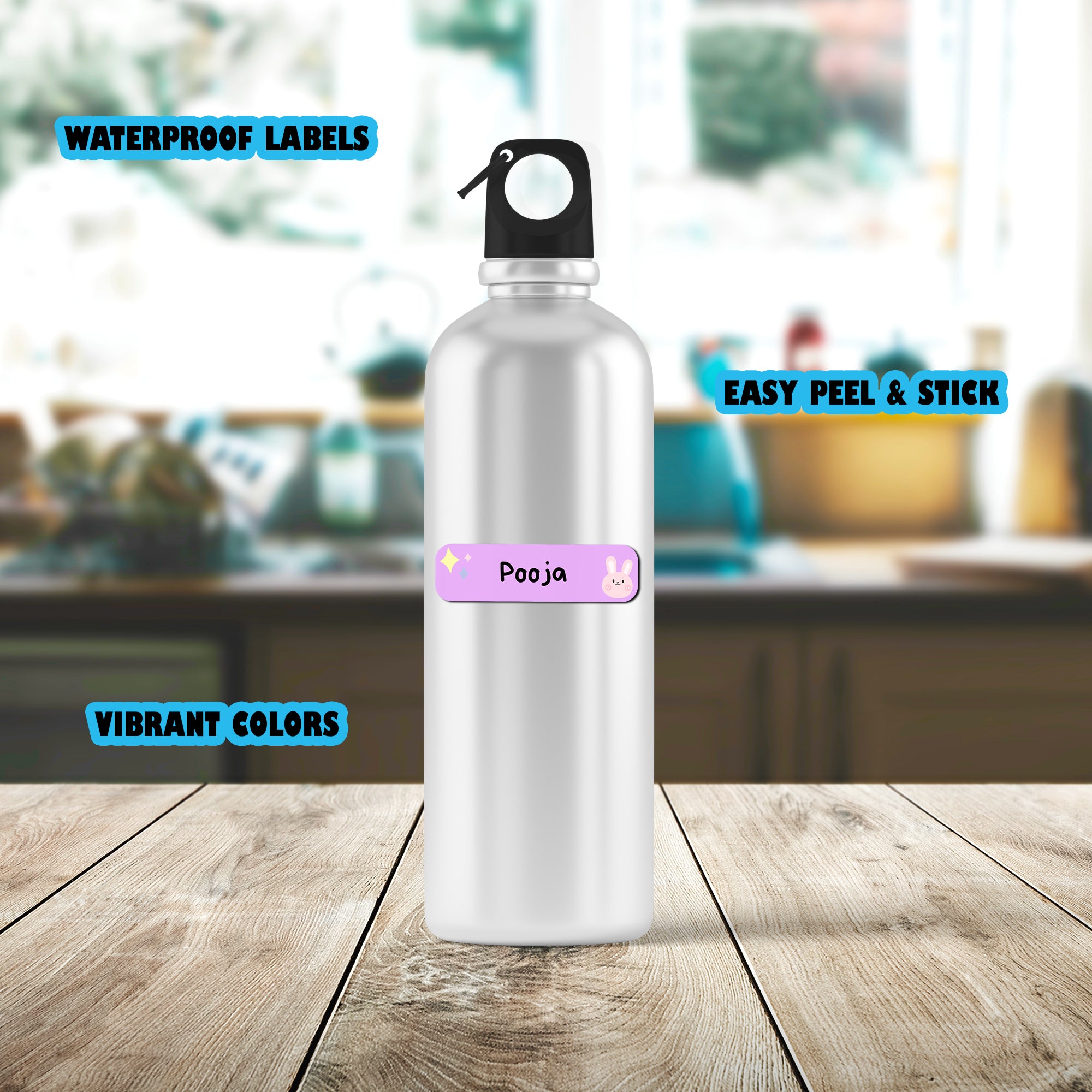 Waterproof Kids Name Labels - School, Daycare & Preschool Stickers