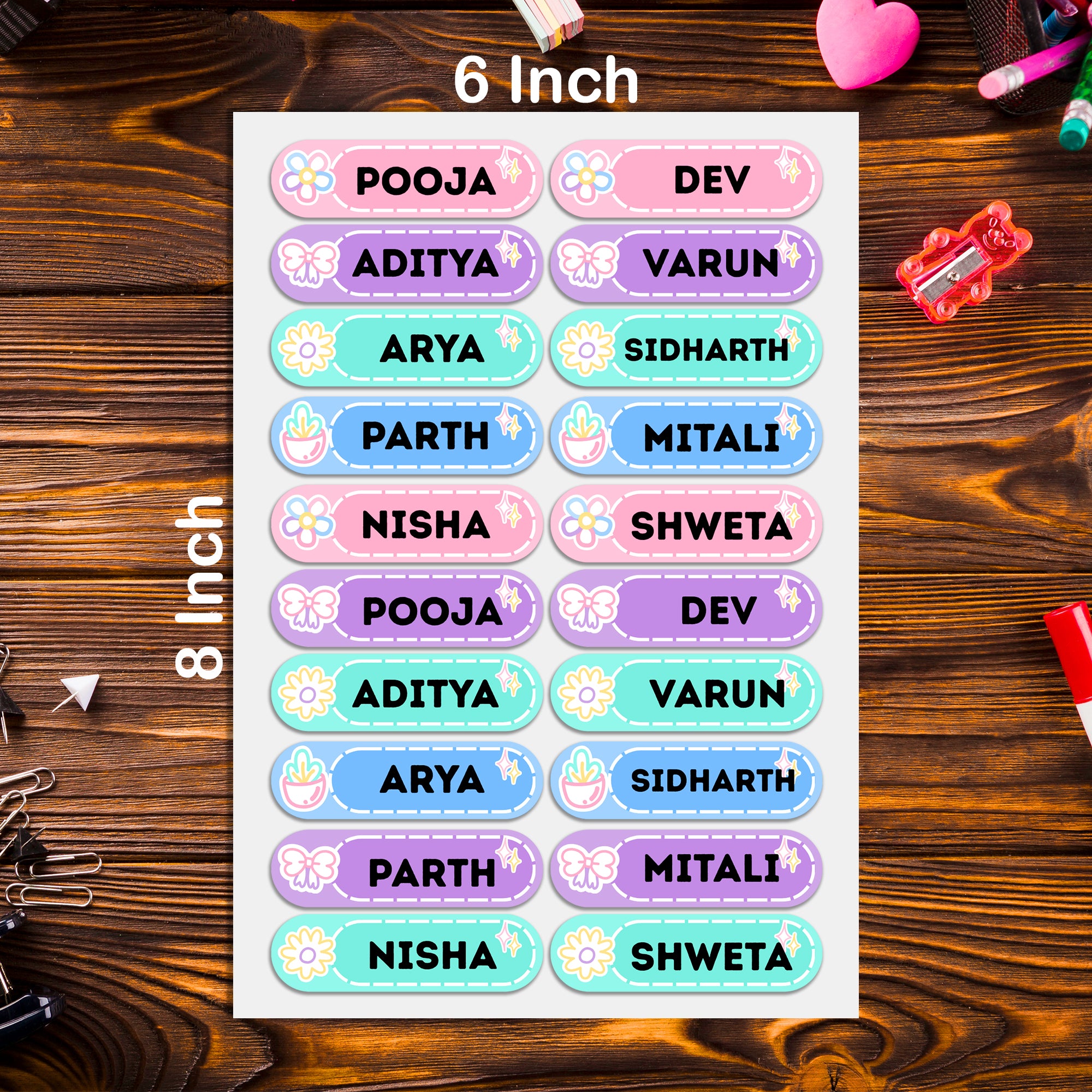 Waterproof Kids Name Labels - School, Daycare & Preschool Stickers