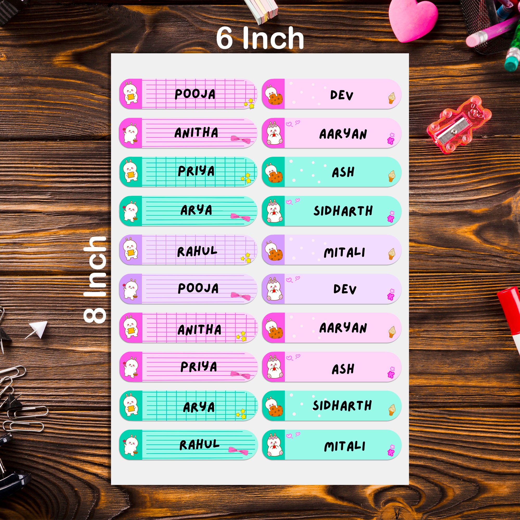 Waterproof Kids Name Labels - School, Daycare & Preschool Stickers