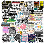Motivational Stickers – Pack of 50 Waterproof Vinyl Decals (2.5 inch) for Laptops, Bottles & Journals