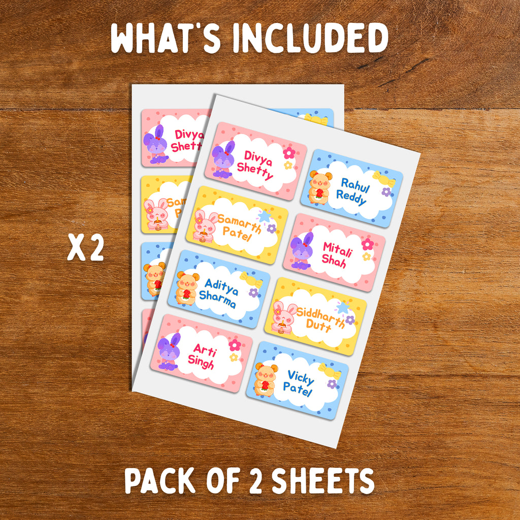 Waterproof Kids Name Labels - School, Daycare & Preschool Stickers